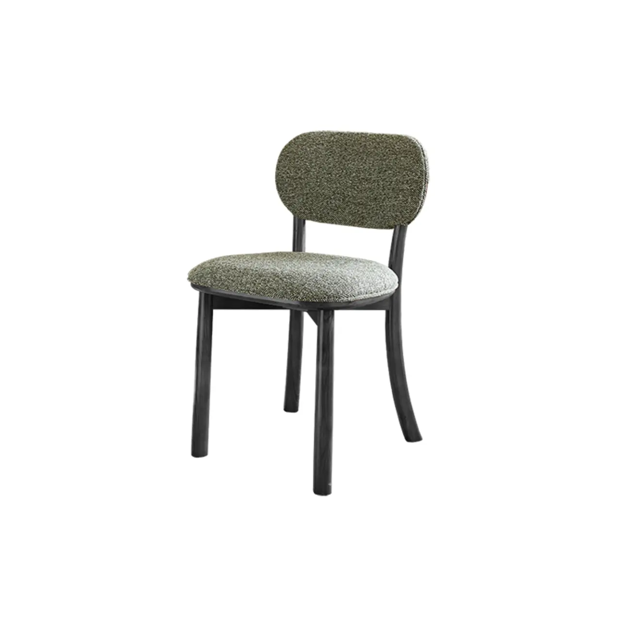 Modern Armless Upholstered Solid Wood Dining Chair Image - 11 | homeyfad
