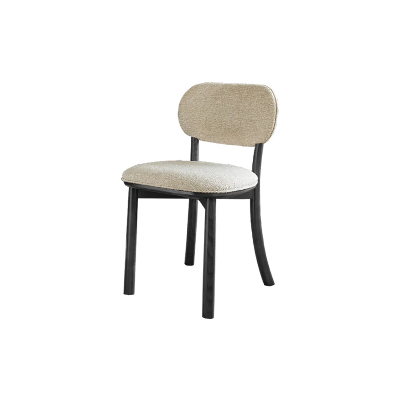Modern Armless Upholstered Solid Wood Dining Chair Image - 12 | homeyfad