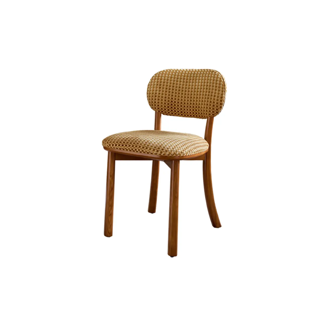 Modern Armless Upholstered Solid Wood Dining Chair Image - 13 | homeyfad