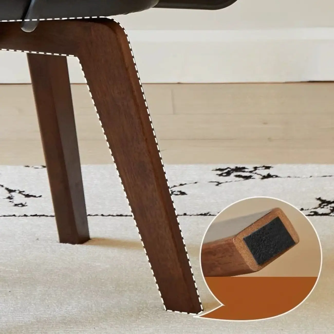 Mid Century Modern Leather Ergonomic Swivel Office Chair Image - 11 | homeyfad