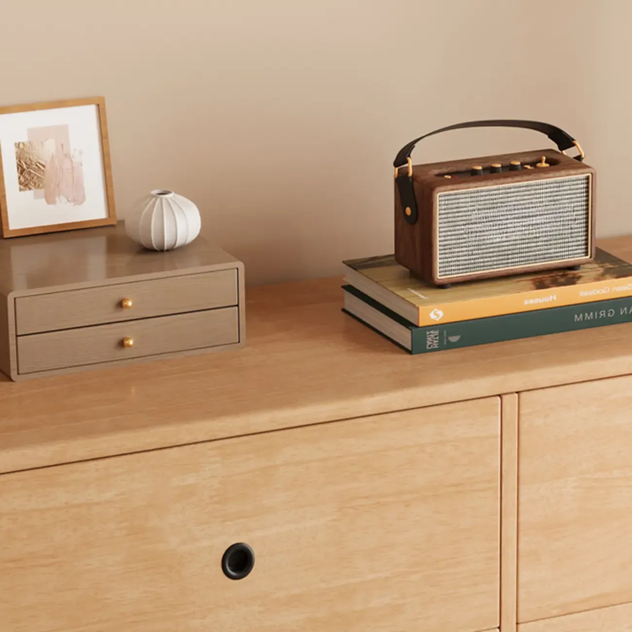  47" Traditional 6-drawer Wooden Horizonal Dresser Image - 9