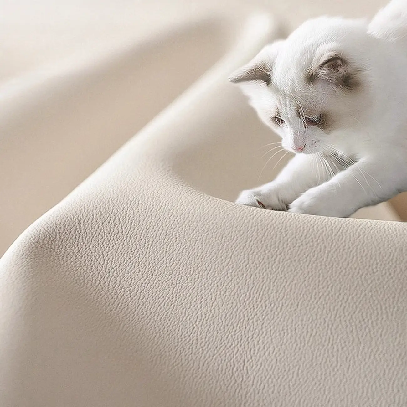 Modern Leather 2-Tier Storage Nightstand Image - 6 | homeyfad