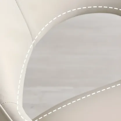 Contemporary Upholstered Faux Leather Dining Chairs Set Of 2 Image - 9