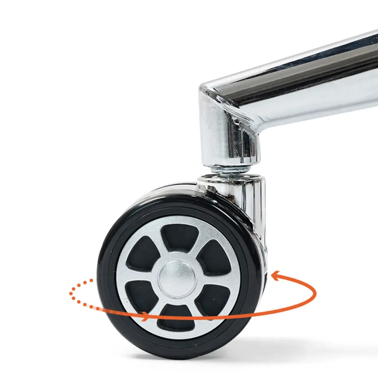 Adjustable Swivel Modern Faux Leather Upholstered Office Chair Image - 3