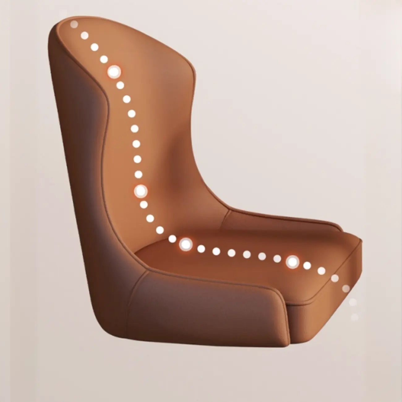 Adjustable Swivel Modern Faux Leather Upholstered Office Chair Image - 7 | homeyfad