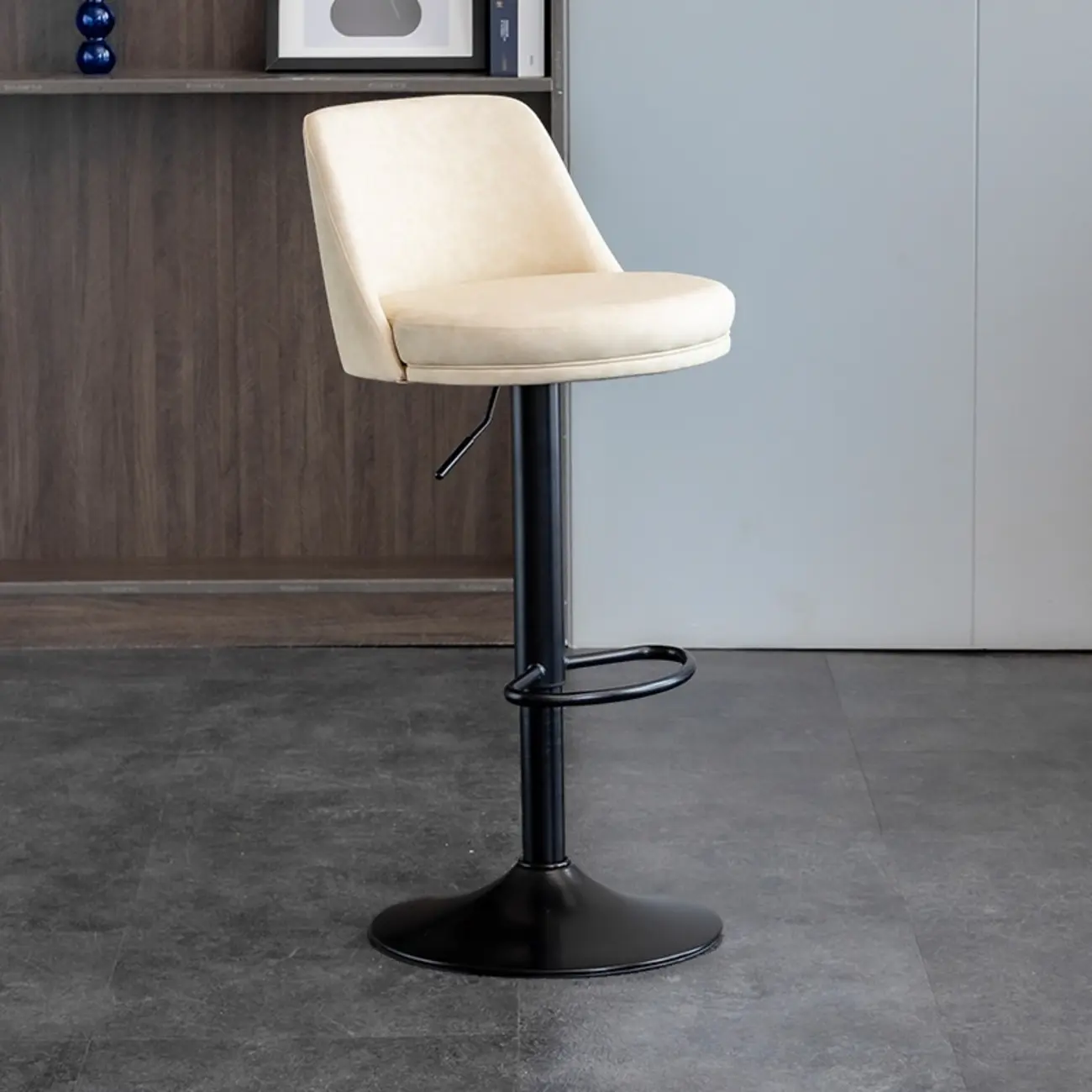 Adjustable Swivel Leather Modern Bar Stools Image - 11 | homeyfad