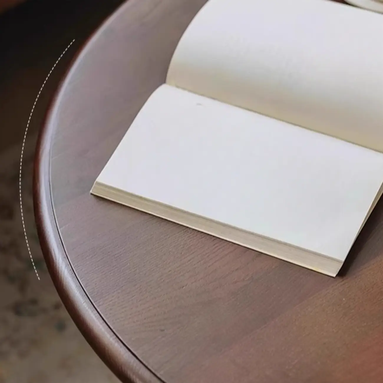 Solid Wood Round Sculptural Coffee Table For Living Room Image - 5 | homeyfad