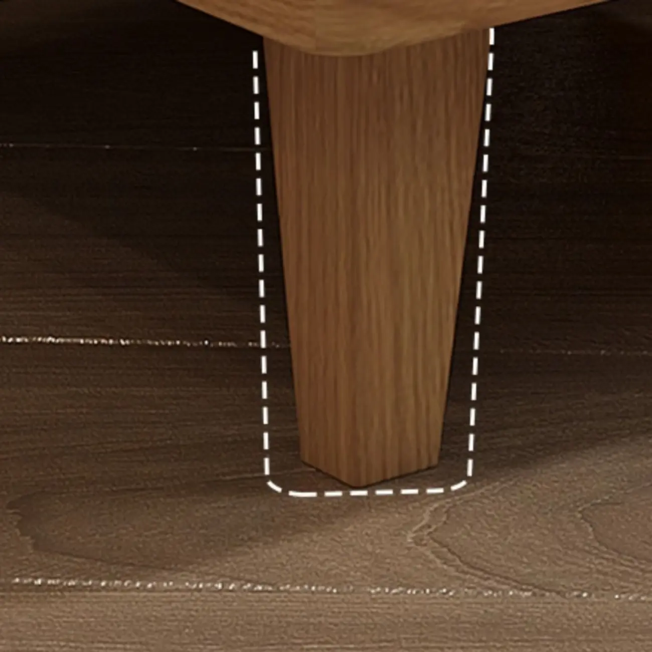 Modern Natural Wood Open Nightstand with Drawer Image - 4 | homeyfad