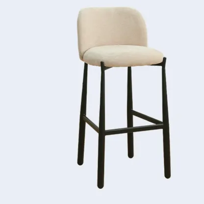 Mid Century Modern Square Upholstered Bar Stools Counter Height Image - 14