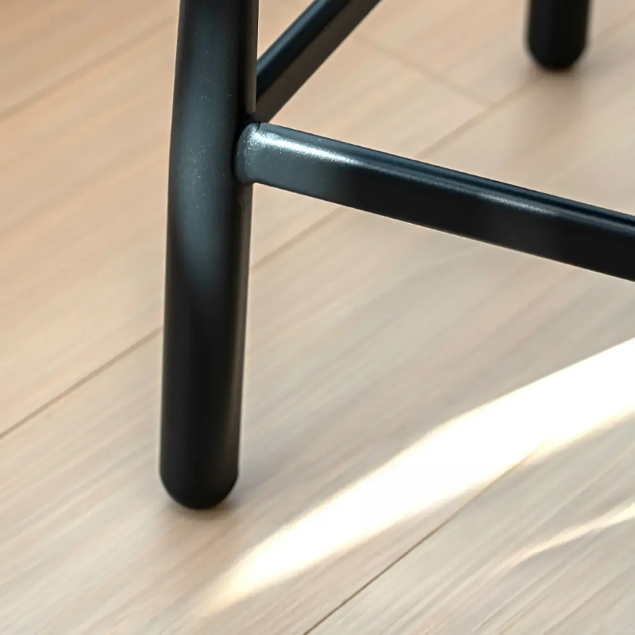 Mid Century Modern Square Upholstered Bar Stools Counter Height Image - 6