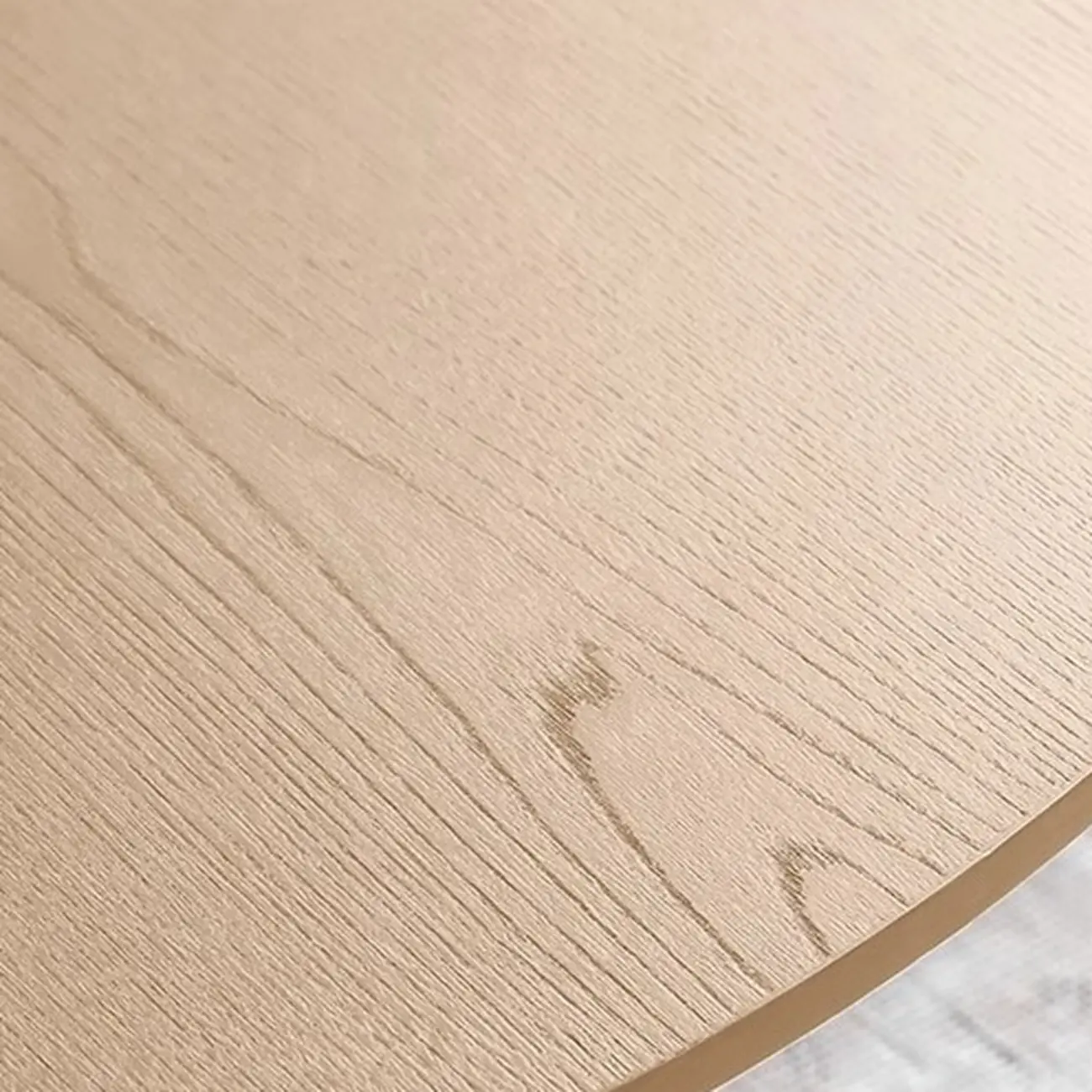 Minimalist Wooden Oval Coffee Table With Curved Pedestal Base Image - 11 | homeyfad