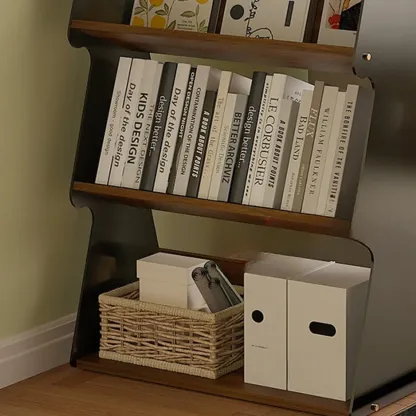 Wood Tree-shaped Vertical Open Back Display Bookcase Image - 3