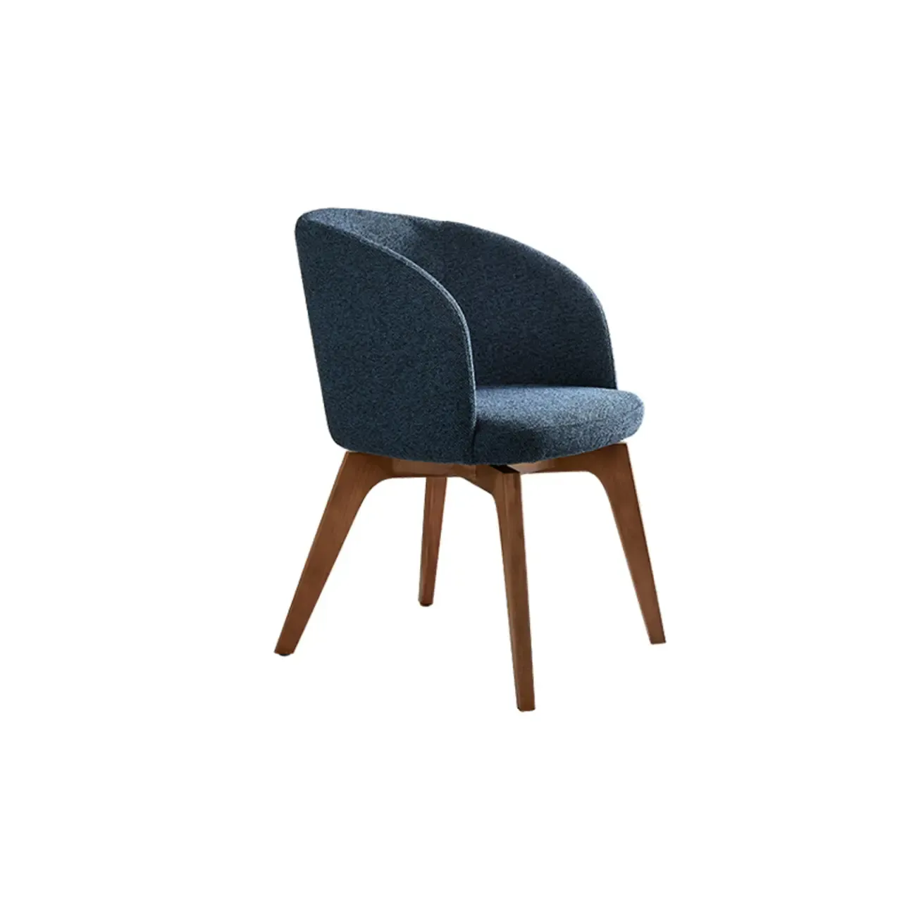 Modern Swivel Barrel Dining Armchair Image - 15