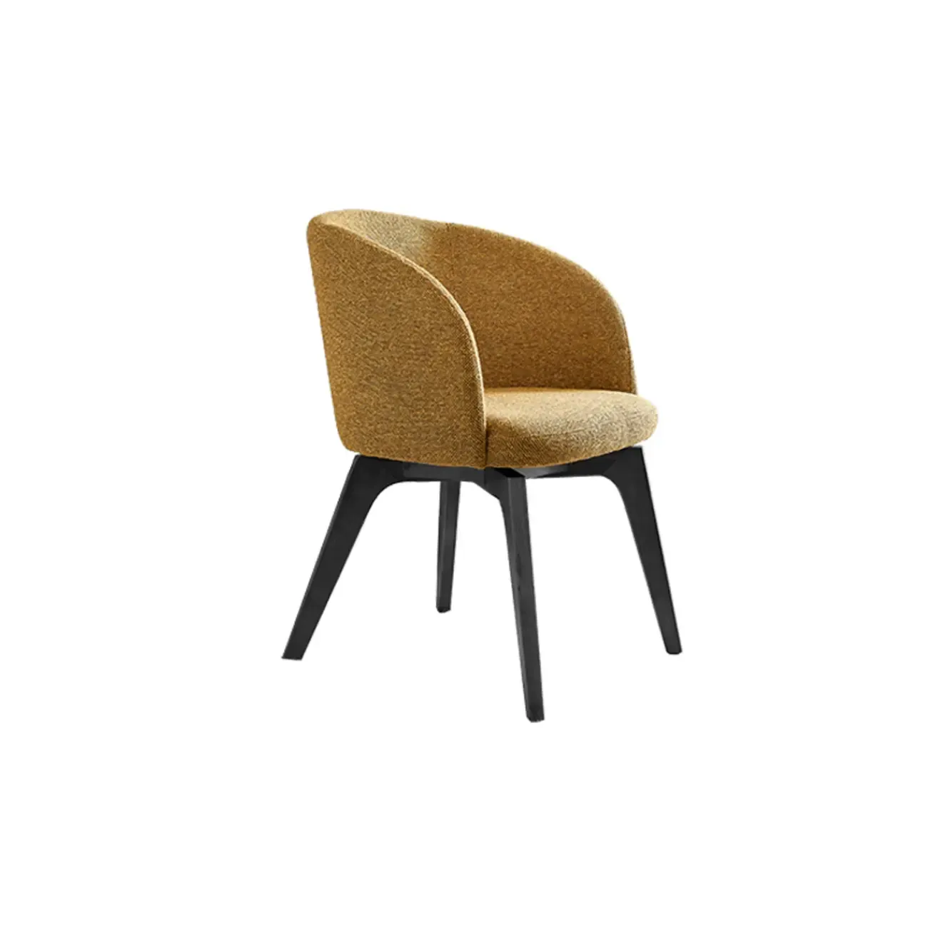 Modern Swivel Barrel Dining Armchair Image - 16