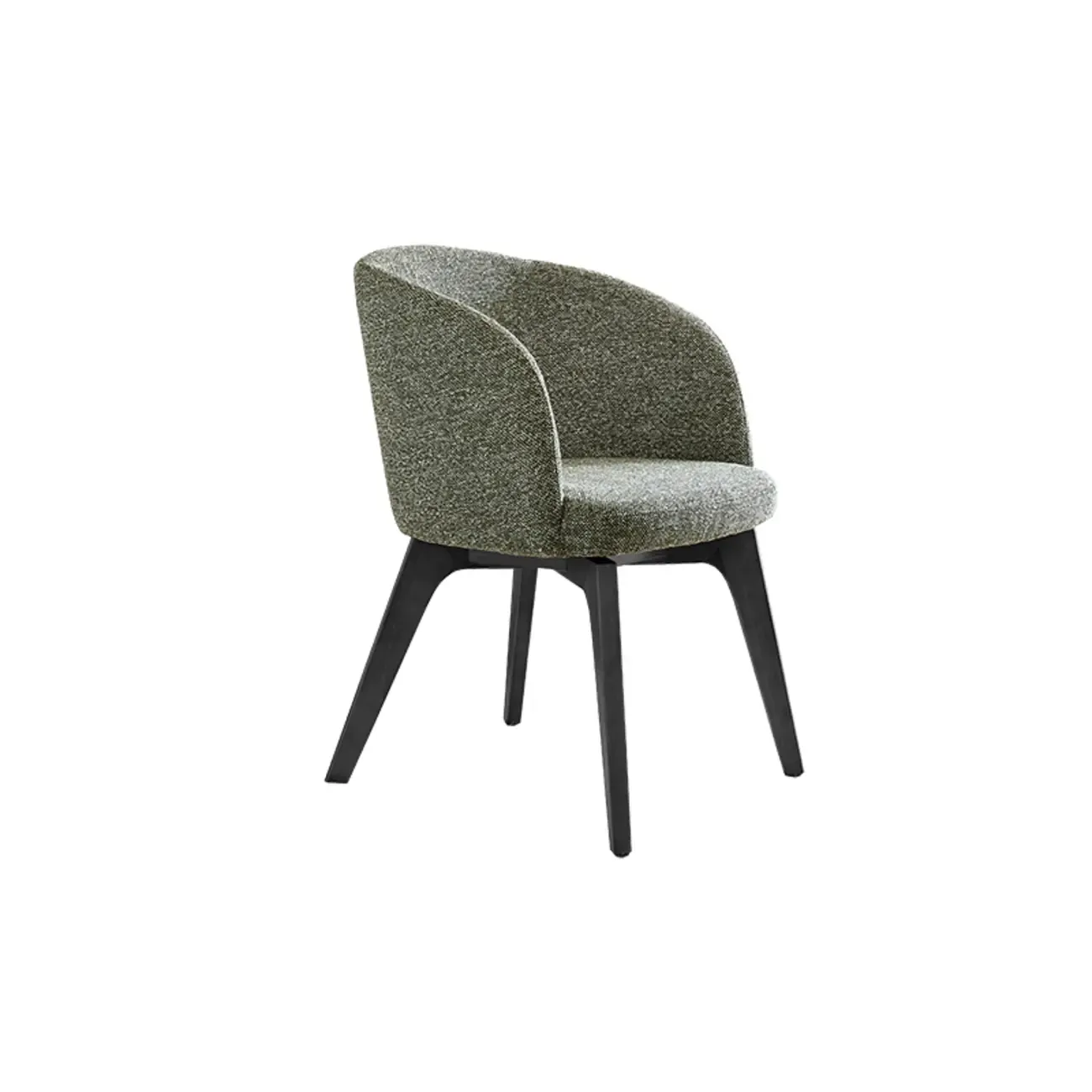 Modern Swivel Barrel Dining Armchair Image - 17
