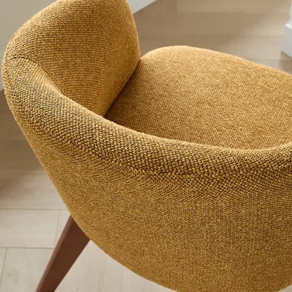 Modern Swivel Barrel Dining Armchair Image - 9