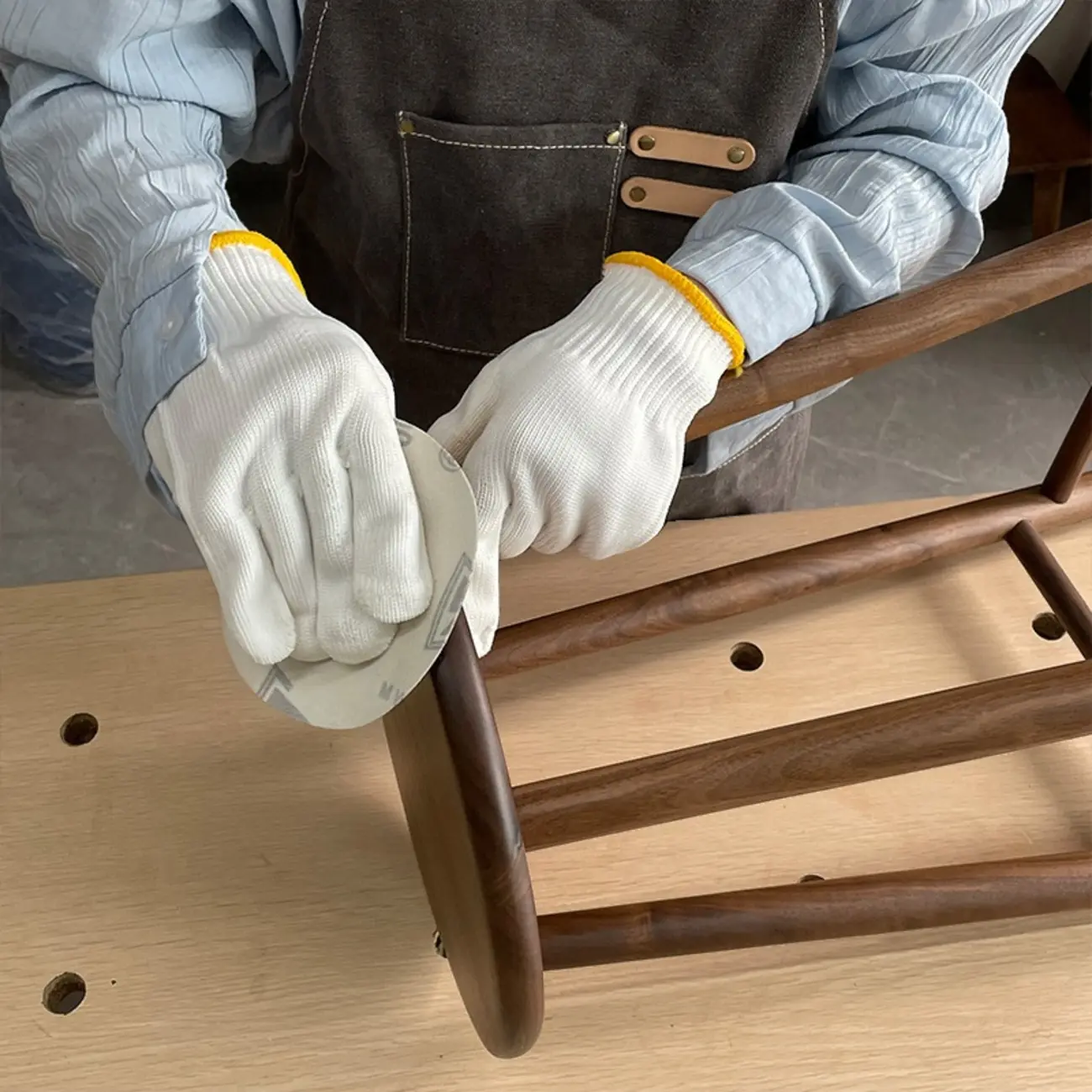 Bar Height Footrest Wood Modern Backless Bar Stools Image - 3 | homeyfad