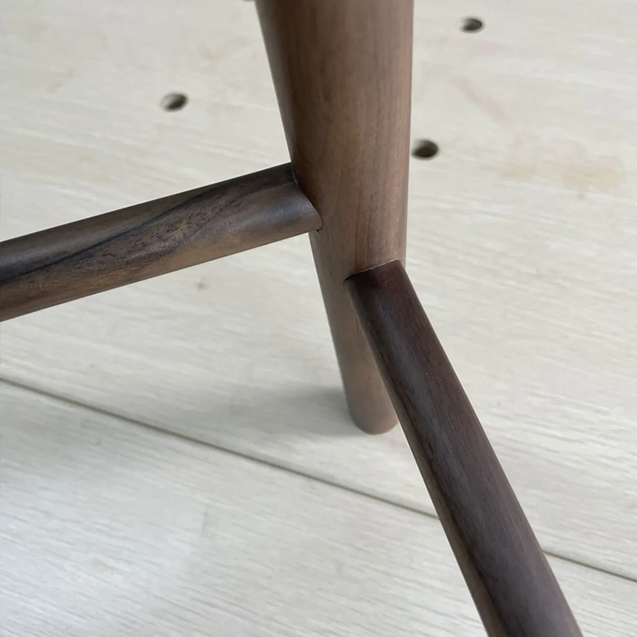 Bar Height Footrest Wood Modern Backless Bar Stools Image - 5 | homeyfad