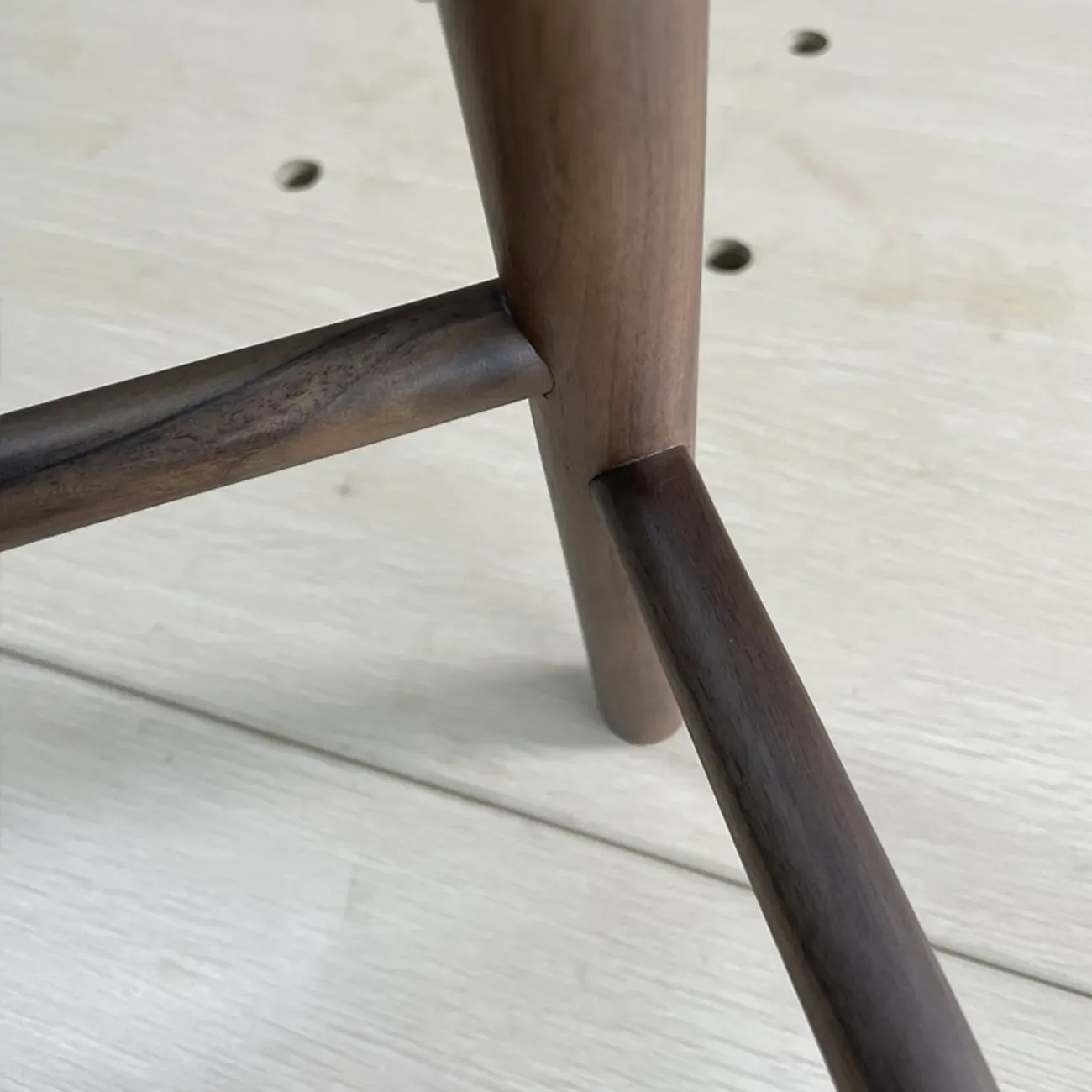 Bar Height Footrest Wood Modern Backless Bar Stools Image - 5