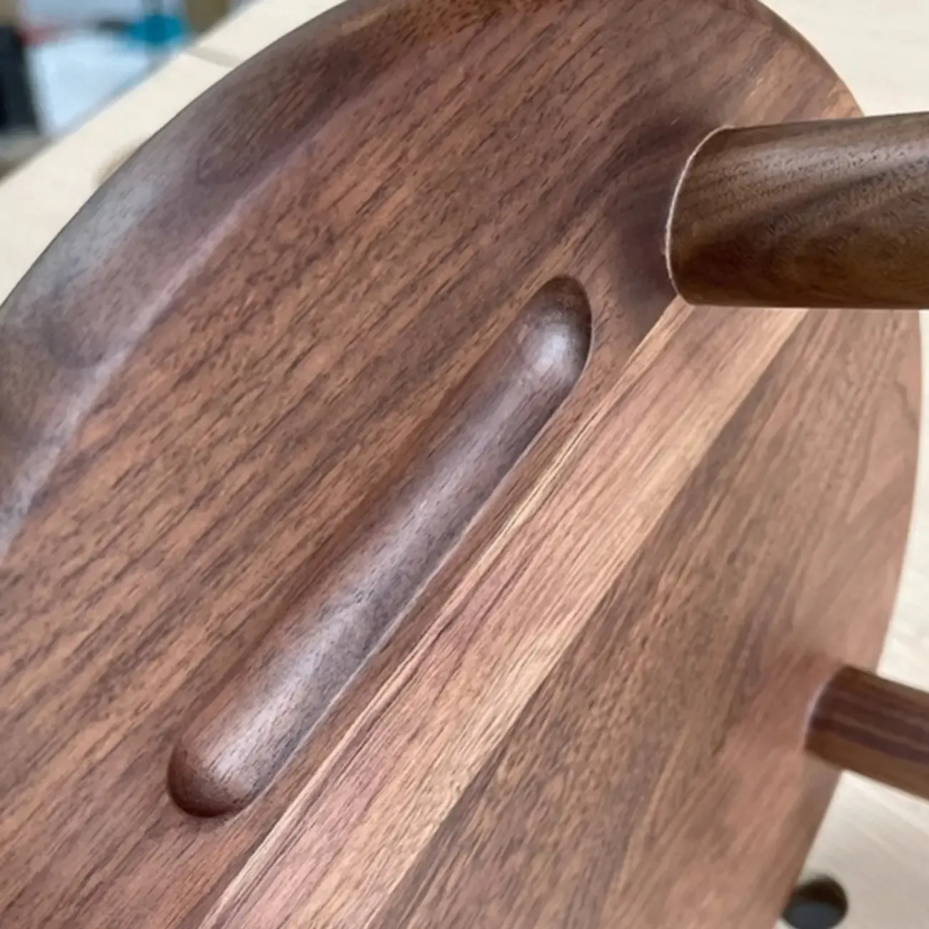 Bar Height Footrest Wood Modern Backless Bar Stools Image - 6