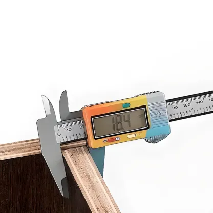 Modern Wood Nightstand with Drawer and Z-Base Image - 9