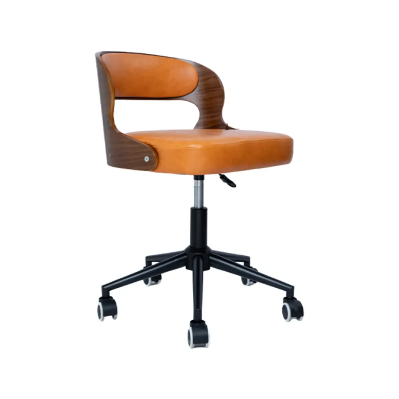 Industrial Modern Open Back Adjustable Swivel Office Chair Image - 3