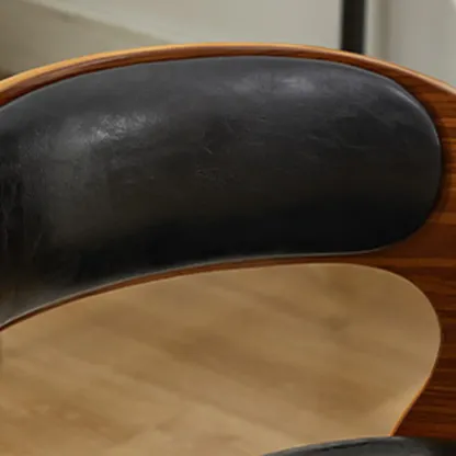 Industrial Modern Open Back Adjustable Swivel Office Chair Image - 4