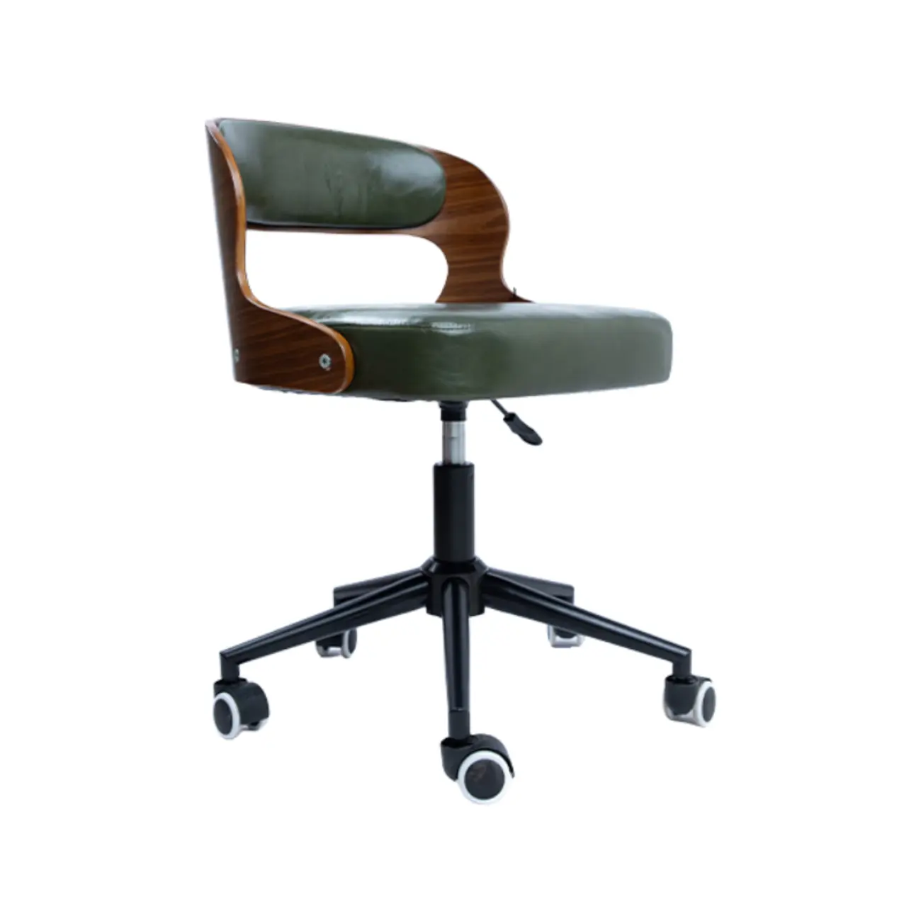 Industrial Modern Open Back Adjustable Swivel Office Chair Image - 7 | homeyfad