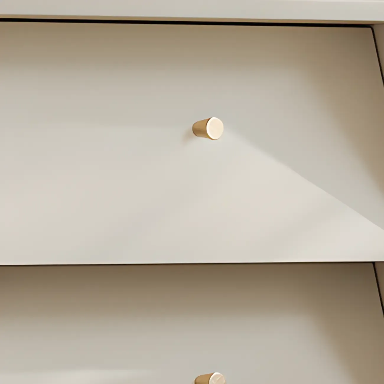 white Multi-drawer Wooden Double Dresser with Legs Image - 9