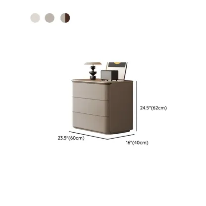 Modern Khaki Gray Horizontal Wooden Double Dresser #size