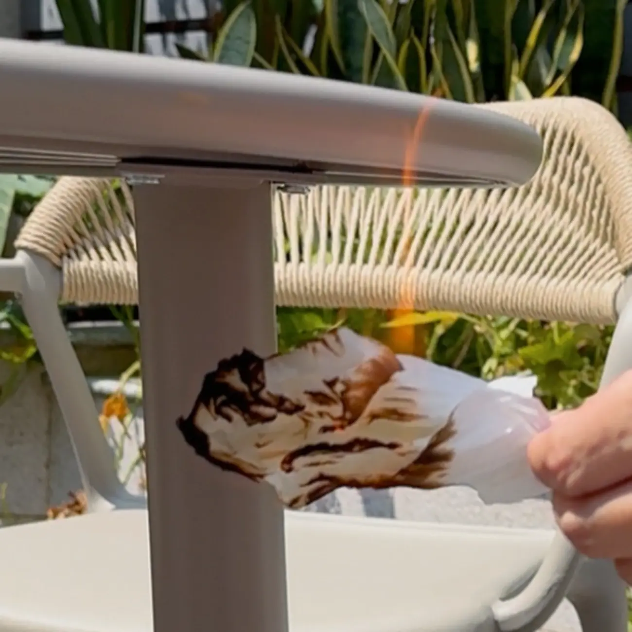 Classic Small Beige Patio Rust-resistant Outdoor Set Image - 4 | homeyfad