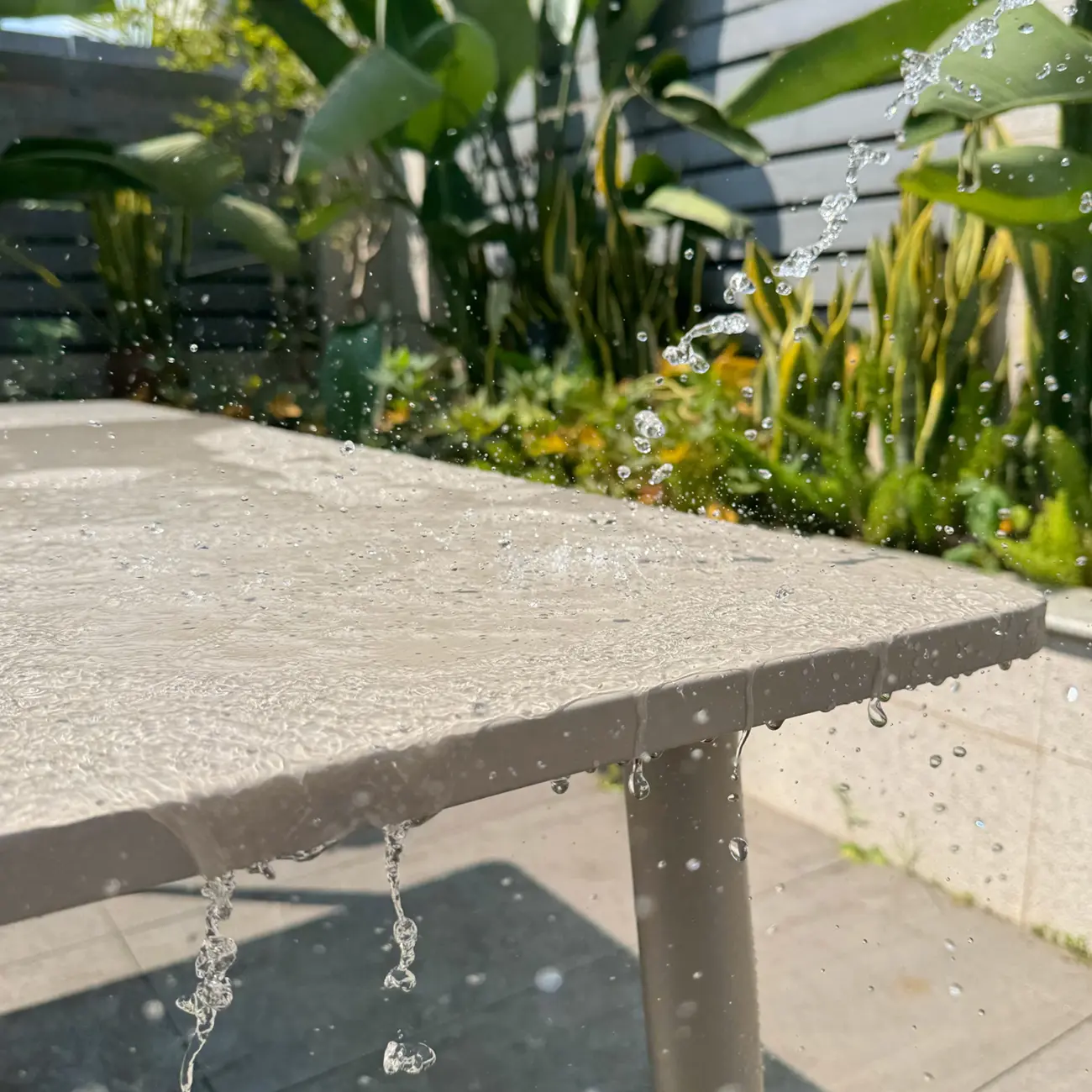 Classic Small Beige Patio Rust-resistant Outdoor Set Image - 6 | homeyfad