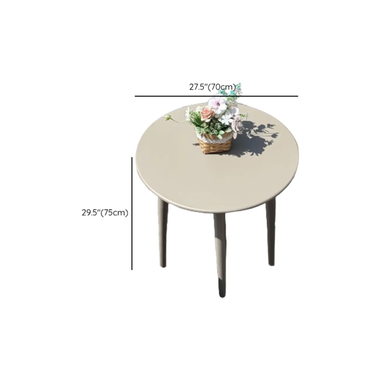 Classic Small Beige Patio Rust-resistant Outdoor Set #size | homeyfad