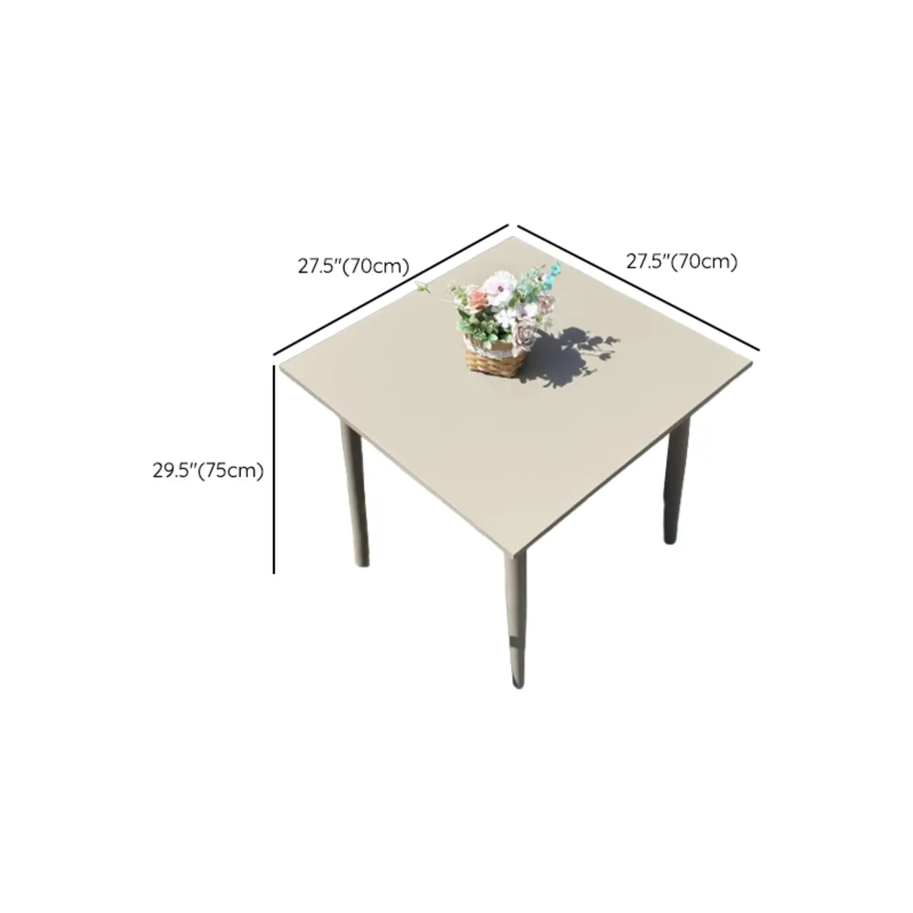 Classic Small Beige Patio Rust-resistant Outdoor Set Image - 12 | homeyfad