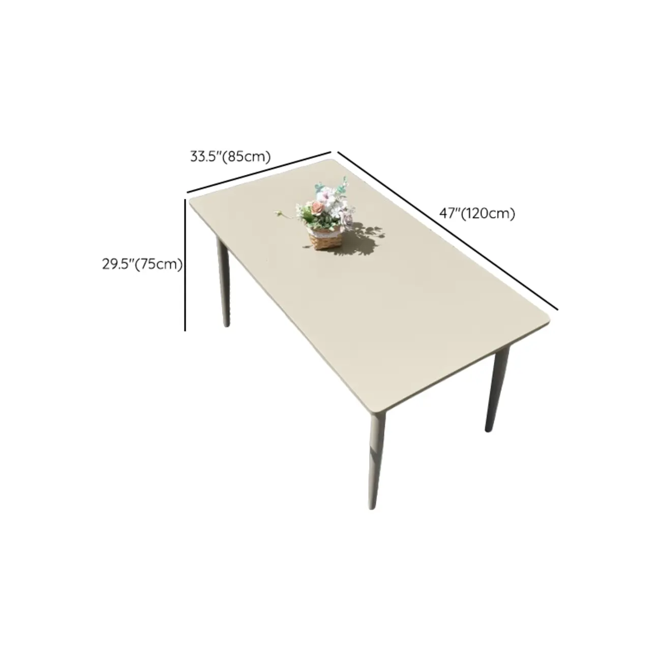 Classic Small Beige Patio Rust-resistant Outdoor Set Image - 13 | homeyfad