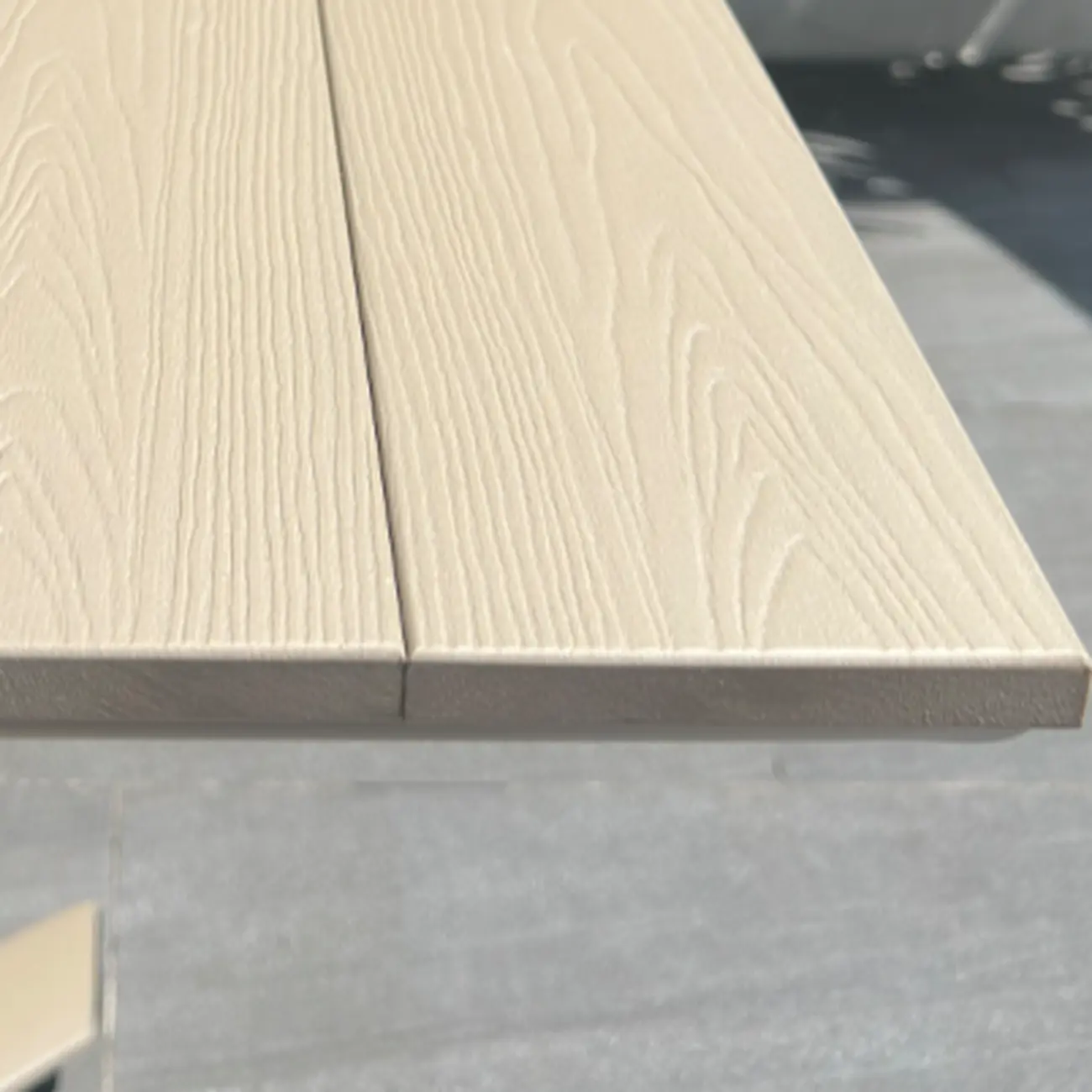 5 Piece Metal Beige Outdoor Dining Set Image - 10 | homeyfad