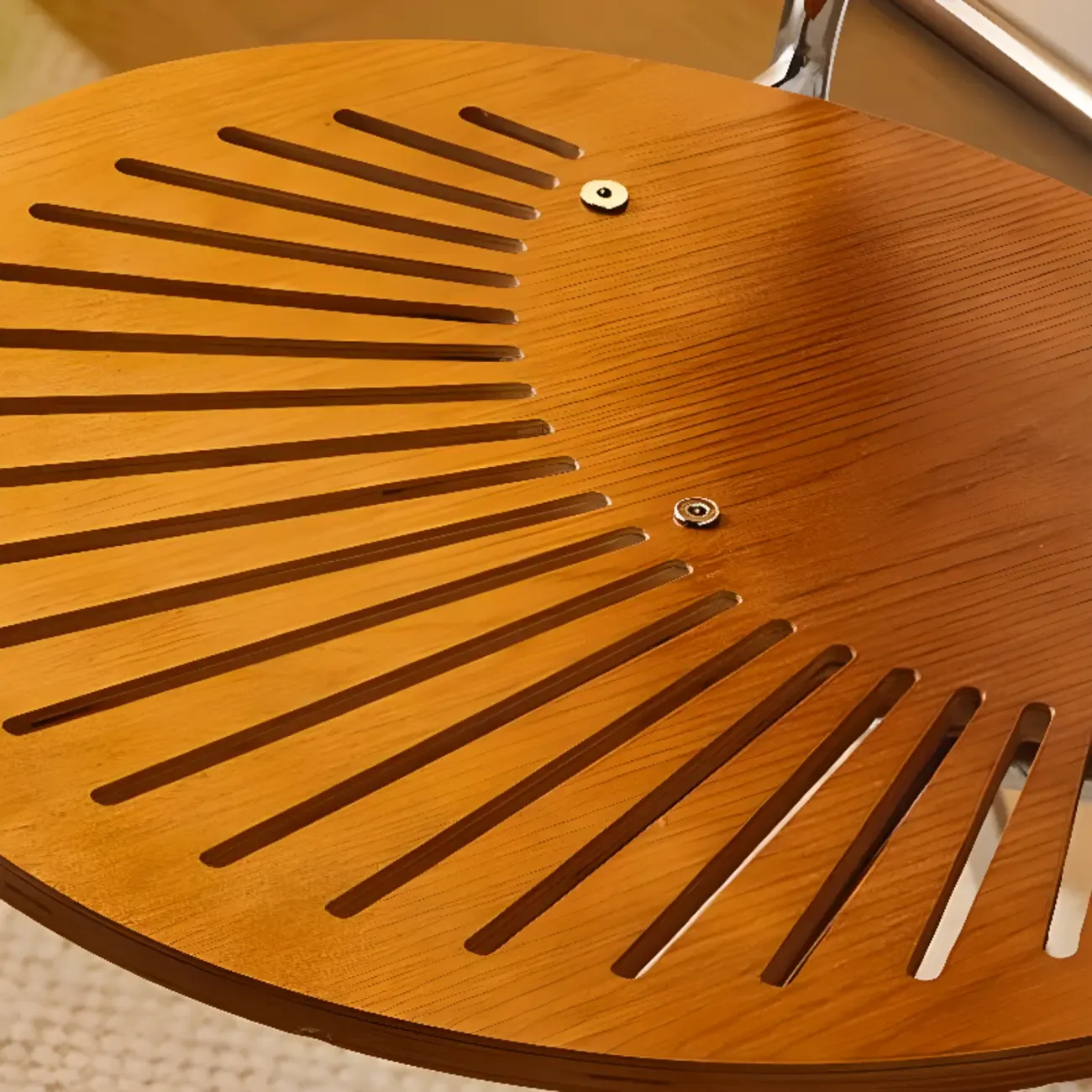 Modern Dining Room Side Chair with Ventilated Back, Upholstered Steel Frame, and Foot Pads Image - 9