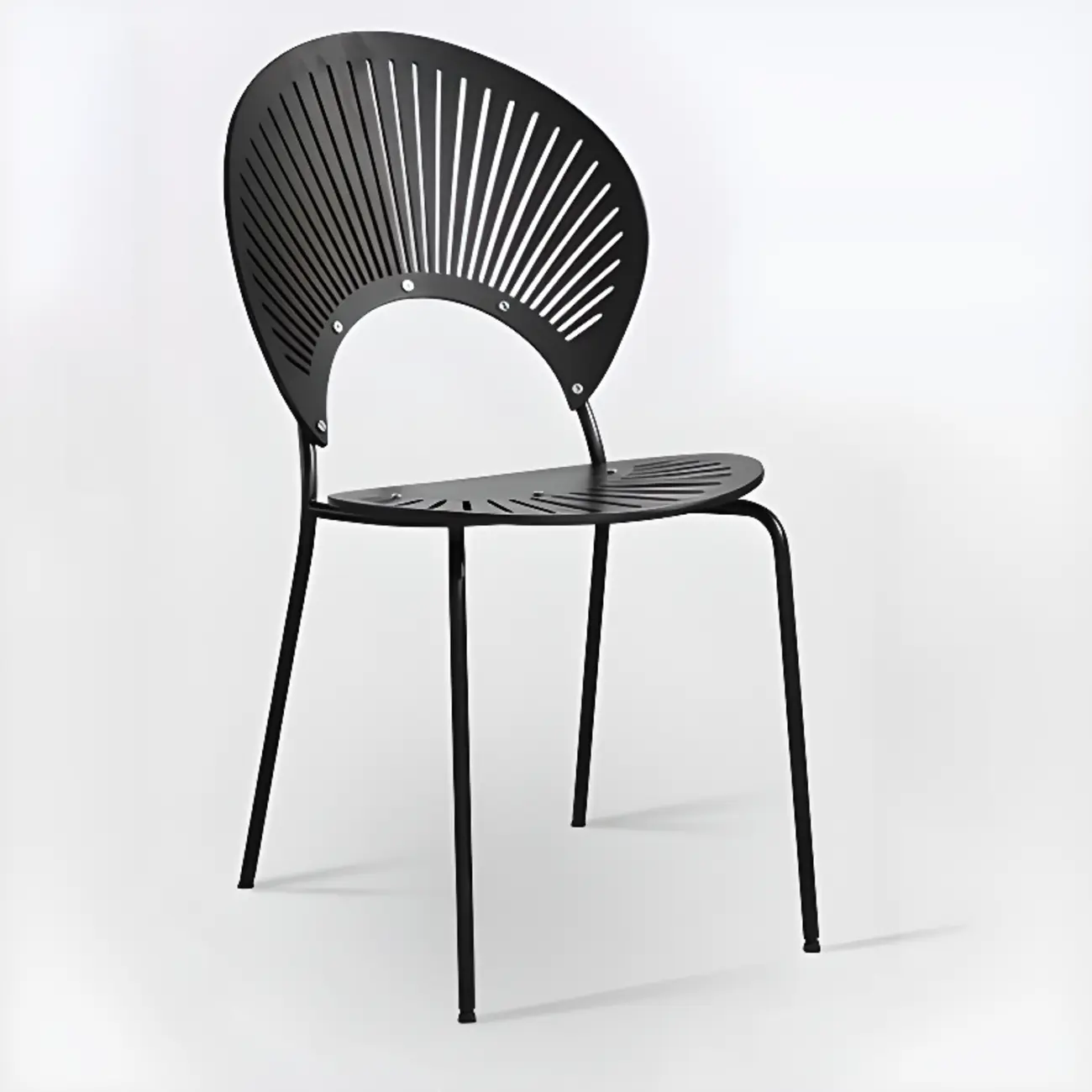 Modern Dining Room Side Chair with Ventilated Back, Upholstered Steel Frame, and Foot Pads Image - 10 | homeyfad