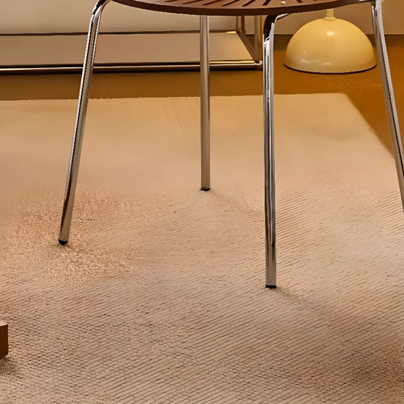 Modern Dining Room Side Chair with Ventilated Back, Upholstered Steel Frame, and Foot Pads Image - 12