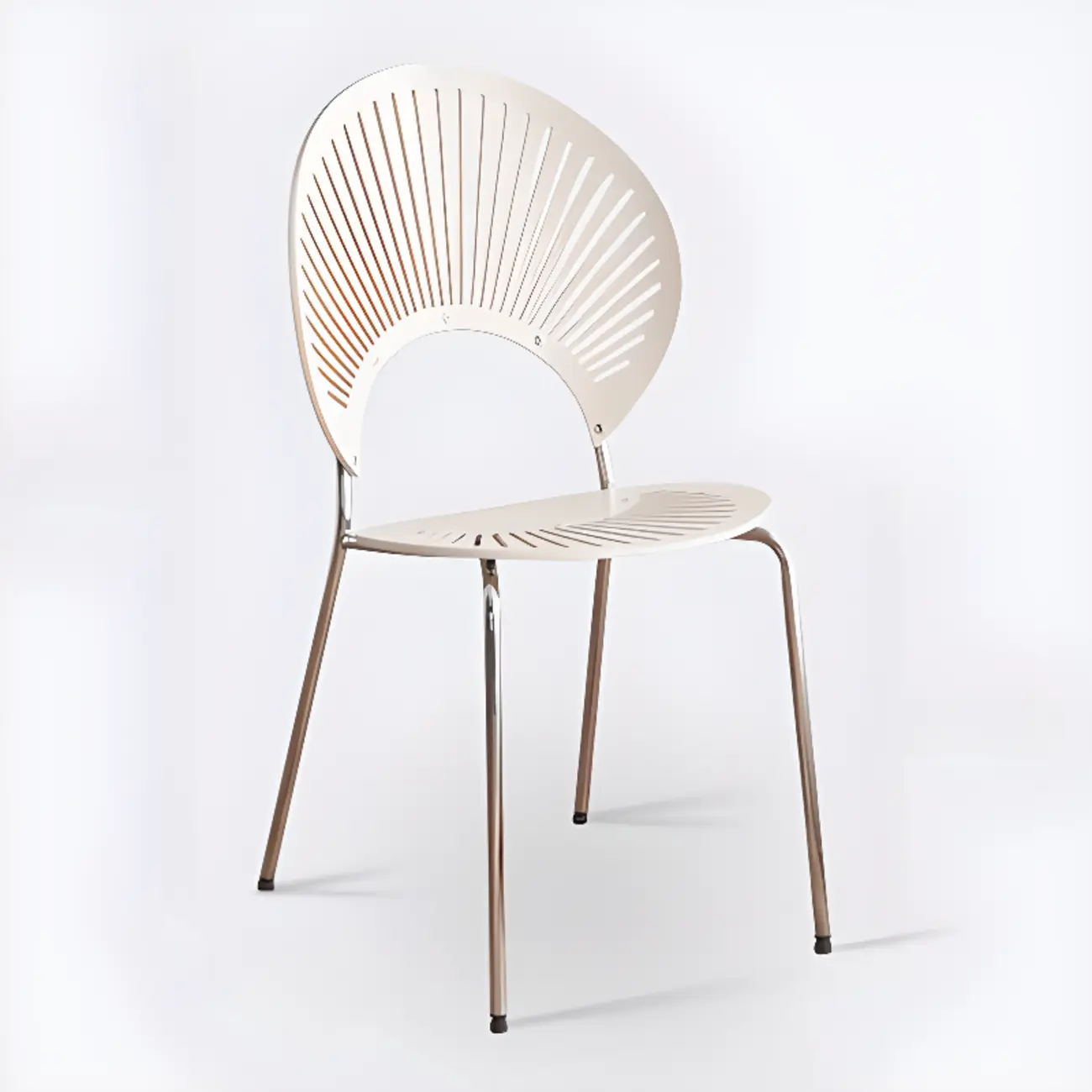 Modern Dining Room Side Chair with Ventilated Back, Upholstered Steel Frame, and Foot Pads Image - 13 | homeyfad
