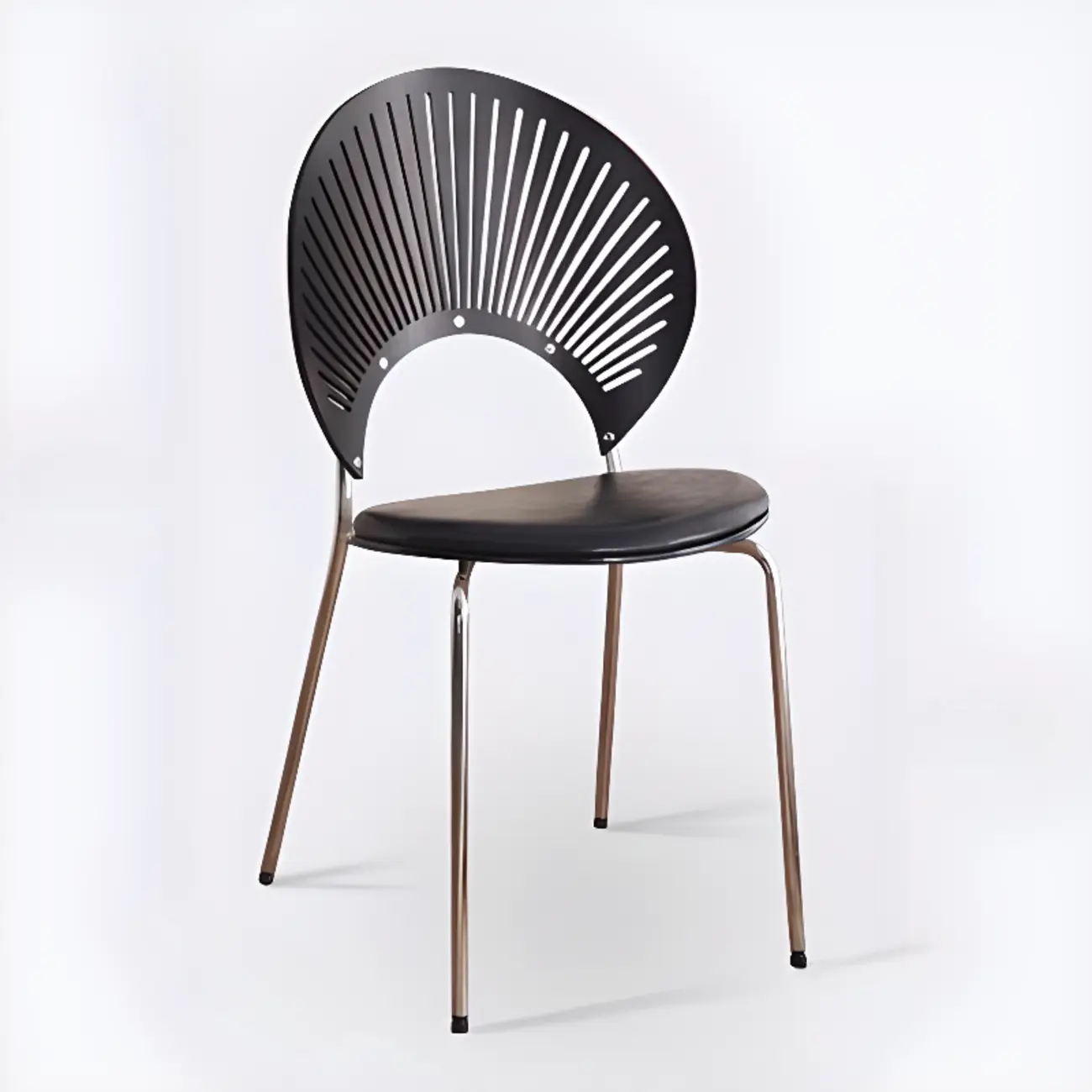 Modern Dining Room Side Chair with Ventilated Back, Upholstered Steel Frame, and Foot Pads Image - 16 | homeyfad