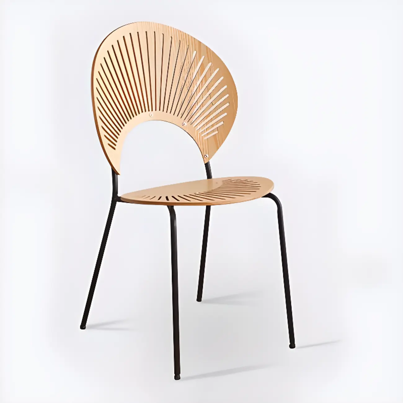 Modern Dining Room Side Chair with Ventilated Back, Upholstered Steel Frame, and Foot Pads Image - 21 | homeyfad