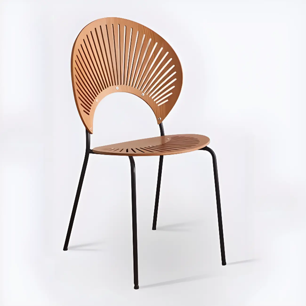 Modern Dining Room Side Chair with Ventilated Back, Upholstered Steel Frame, and Foot Pads Image - 24 | homeyfad