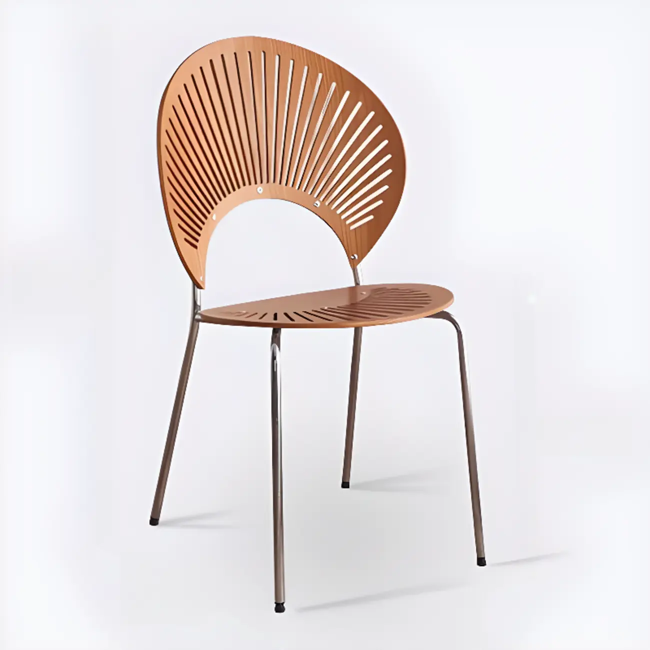 Modern Dining Room Side Chair with Ventilated Back, Upholstered Steel Frame, and Foot Pads Image - 27 | homeyfad