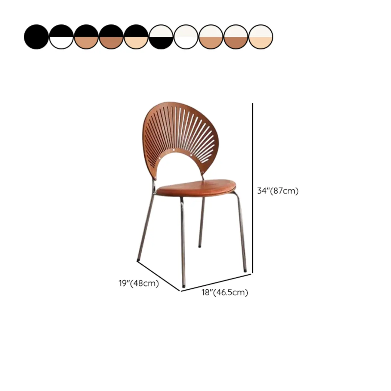 Modern Dining Room Side Chair with Ventilated Back, Upholstered Steel Frame, and Foot Pads Image - 29 | homeyfad