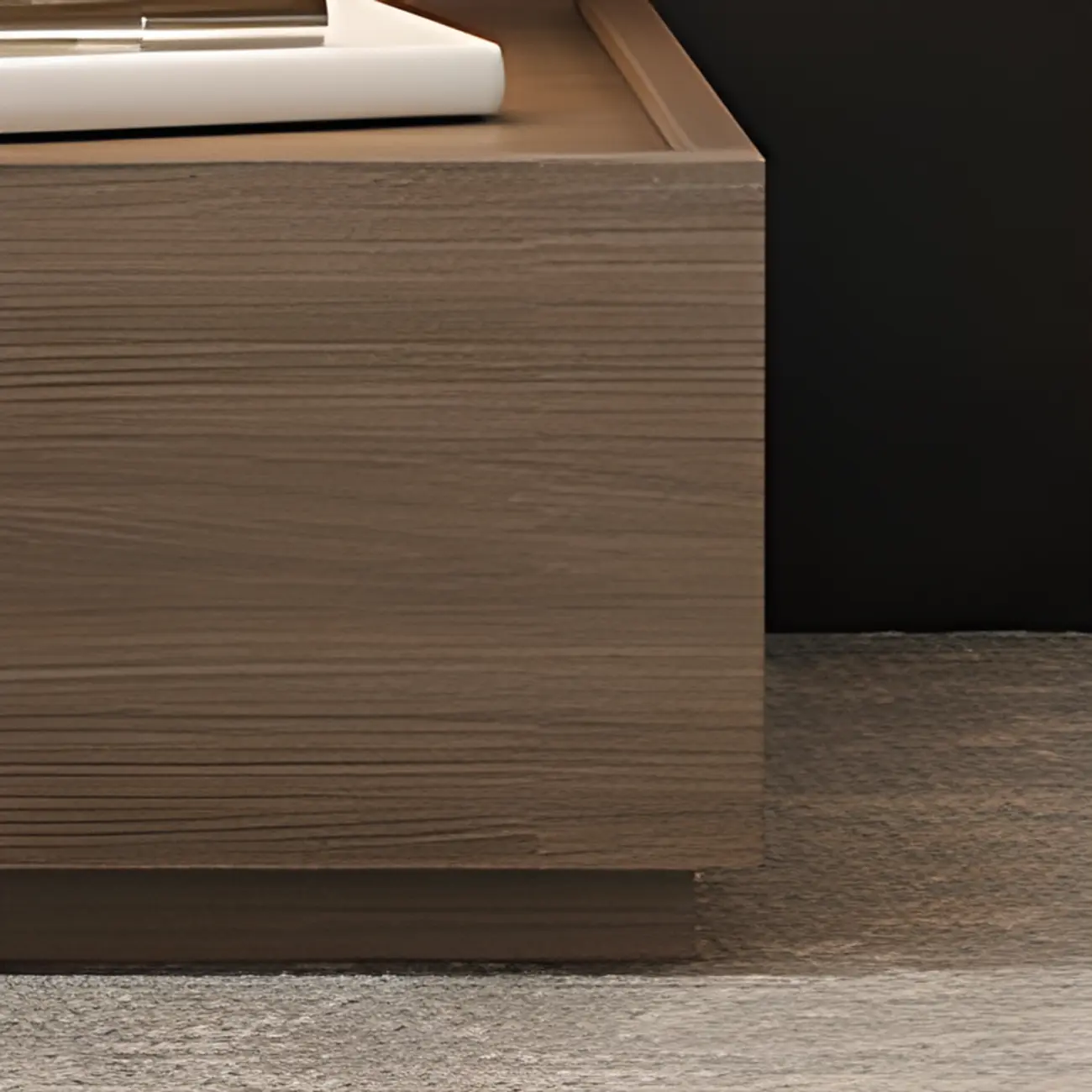 Industrial 2-tier Light Wood Nightstand with Open Storage Image - 11 | homeyfad