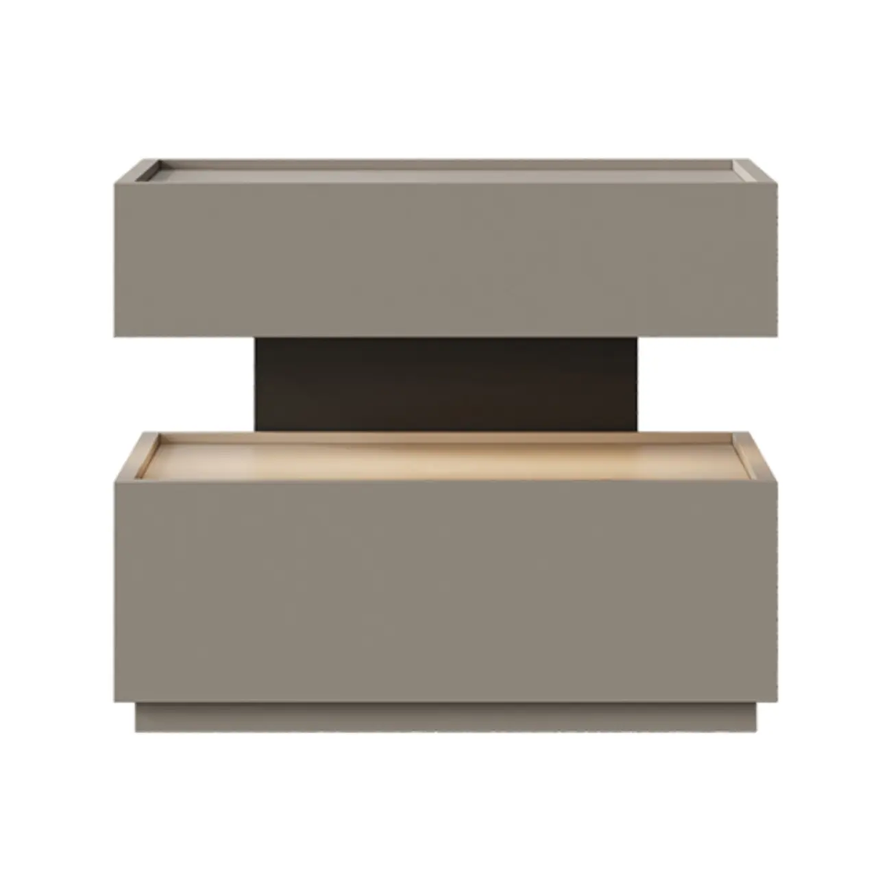 Industrial 2-tier Light Wood Nightstand with Open Storage Image - 18 | homeyfad