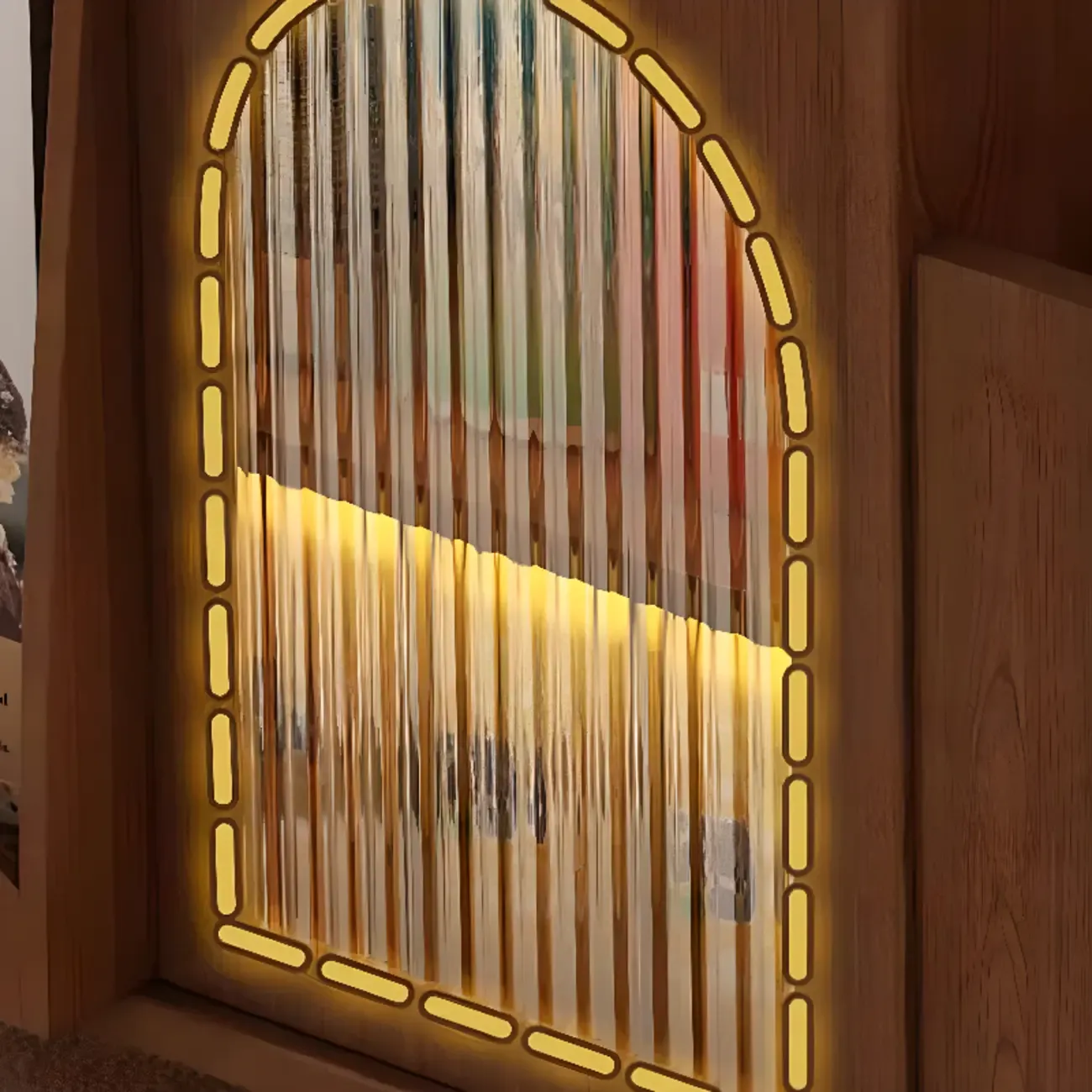 Functional Foldable Tabletop Wood Side Table With Wheels Image - 8