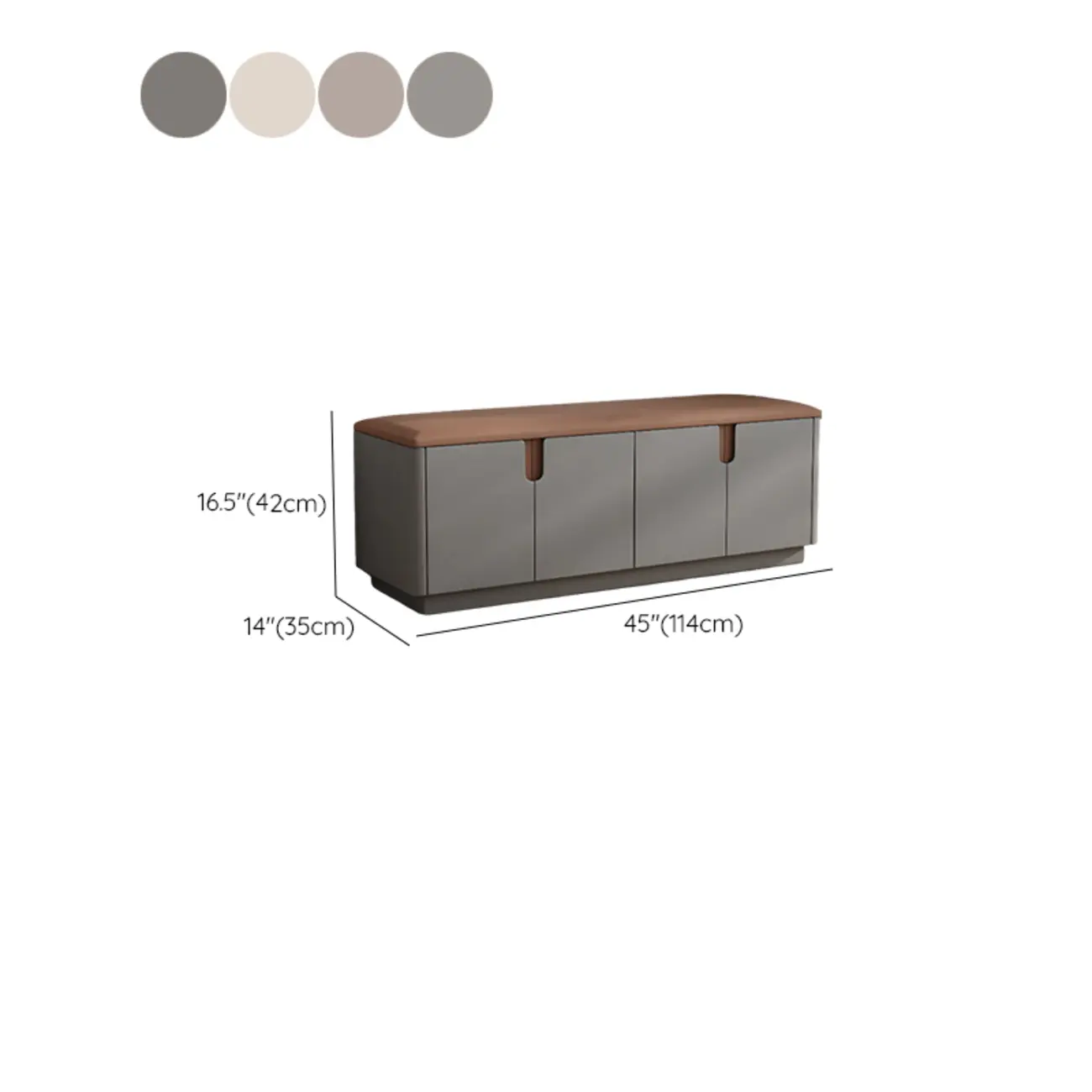 Space-saving Upholstered Entryway Bench With Storage Image - 16 | homeyfad