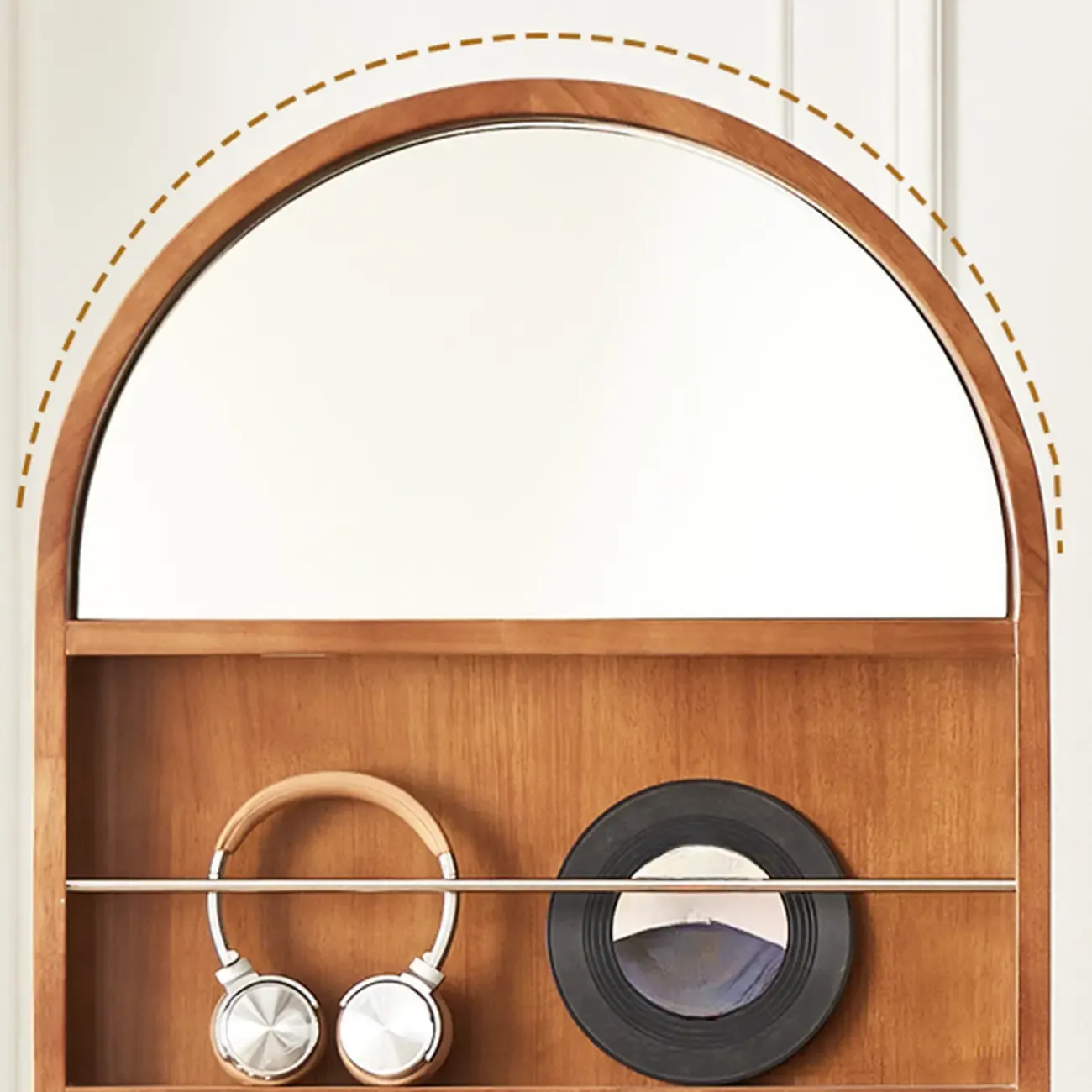 Modern Oak Wood Vertical Closed Back Bookcase Image - 9